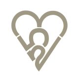 253 Heart Sticker - Silver (Large)