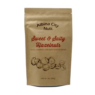Albina City Nuts - Sweet & Salty Hazelnuts - 3oz