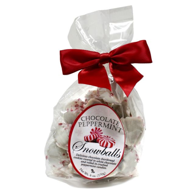 Chocolate Peppermint Snowballs - 6oz