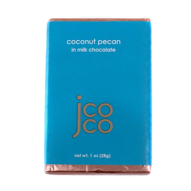 Jcoco Chocolate's Coconut Pecan Mini Bar - 1oz