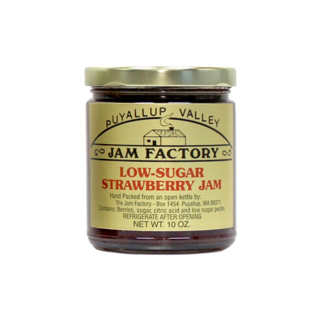 Puyallup Valley Jam Factory - Low Sugar Strawberry Jam - 10 oz